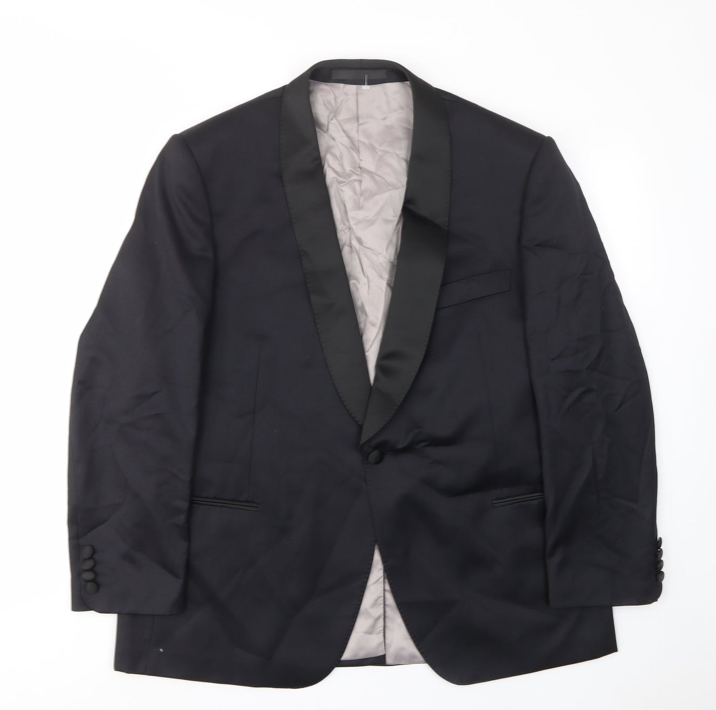 Mens UK Size 44 Marks and Spencer Regular Black Suit Jacket