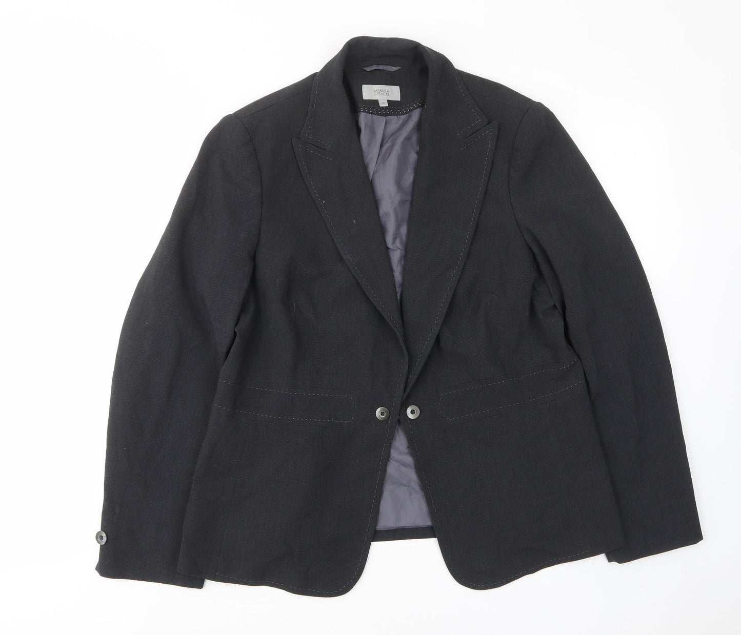 Womens UK Size 18 Marks and Spencer Grey Jacket