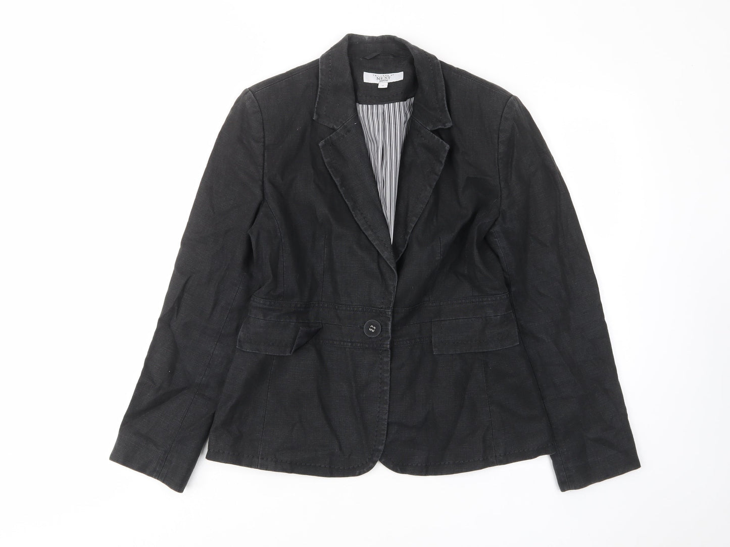NEXT Womens Black Jacket Blazer Size 12 Button