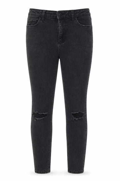 Womens UK Size 12 Denim & Co. Regular Fit Skinny Black Jeans