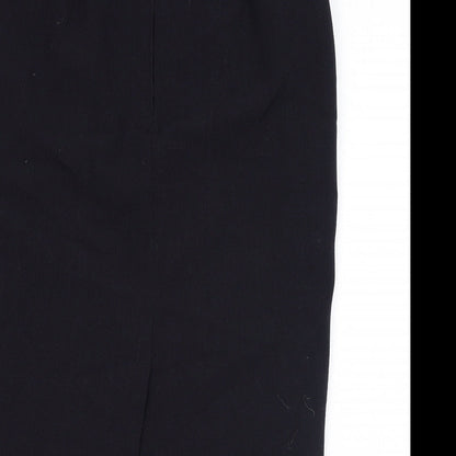 Marks and Spencer Womens Blue Polyester Straight & Pencil Skirt Size 12 Zip