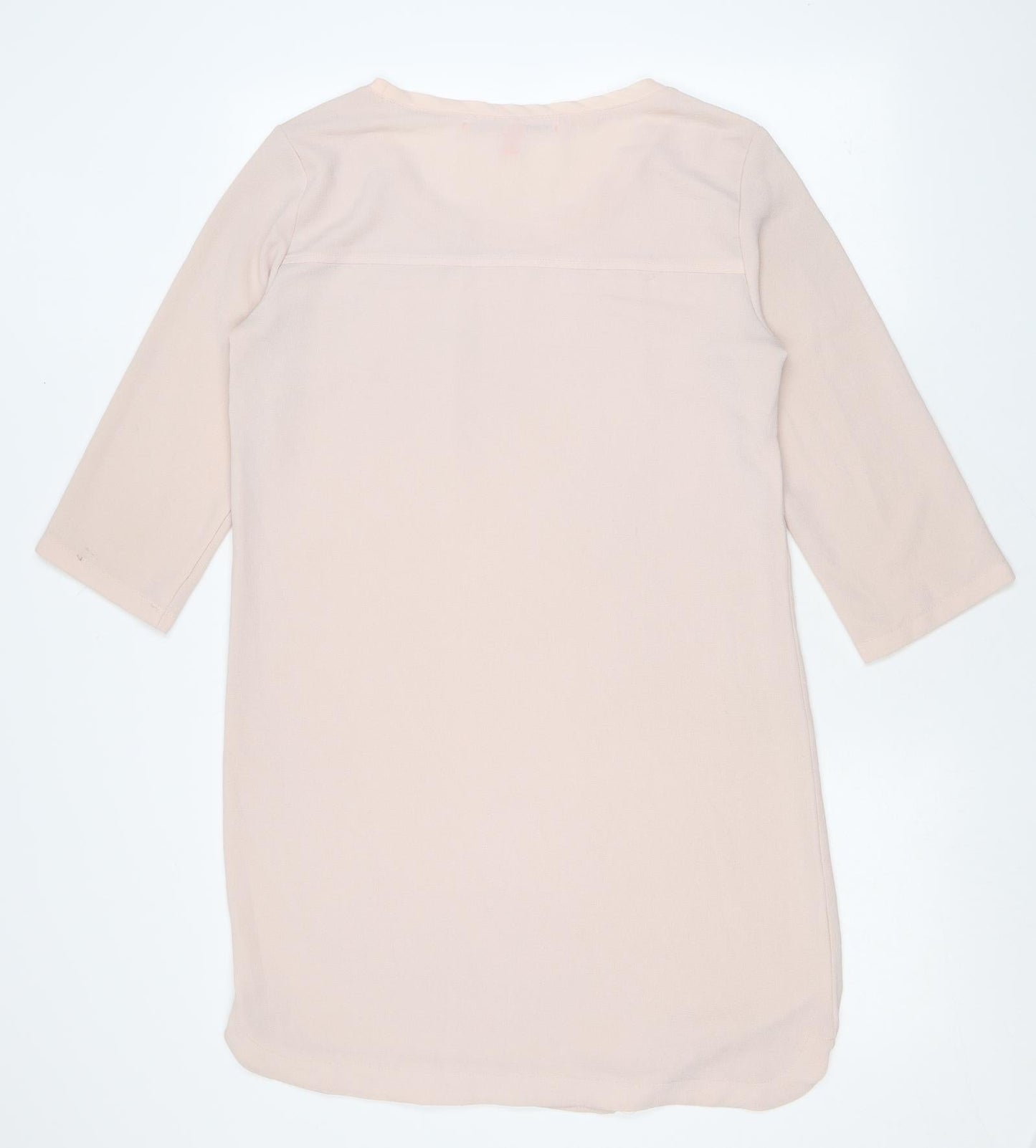 Mango Womens Pink Polyester A-Line Size M Scoop Neck Pullover