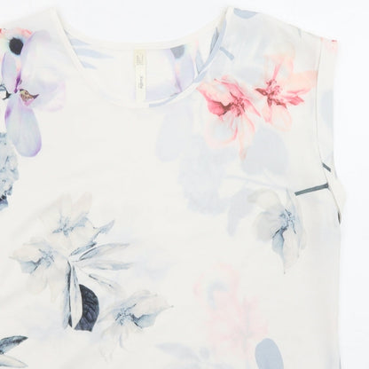 Womens UK Size 12 Stella White Basic Blouse