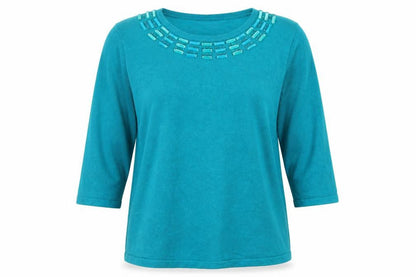 Womens UK Size XL Bonmarché Green Pullover Jumper