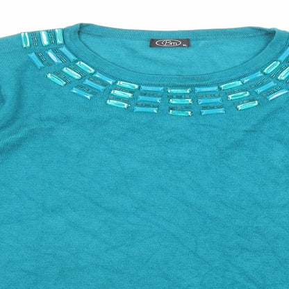 Womens UK Size XL Bonmarché Green Pullover Jumper