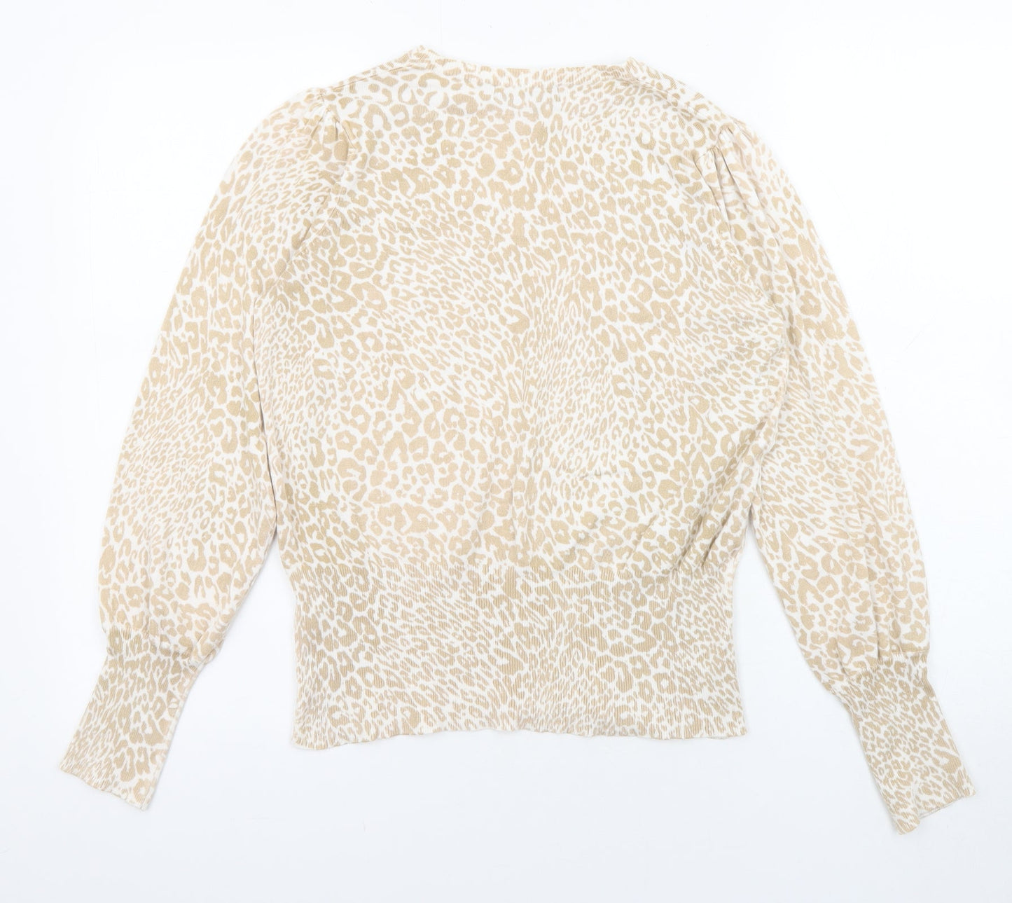 Womens UK Size M Marks and Spencer Beige Pullover Jumper