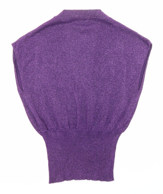 Womens UK Size M VERO MODA Purple Pullover Jumper