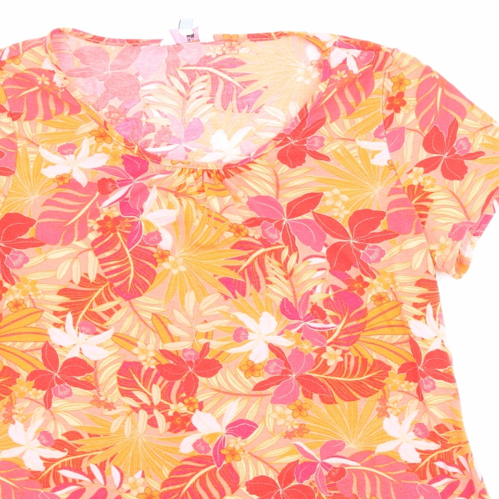 Womens UK Size 16 Julipa Multicoloured Basic Blouse