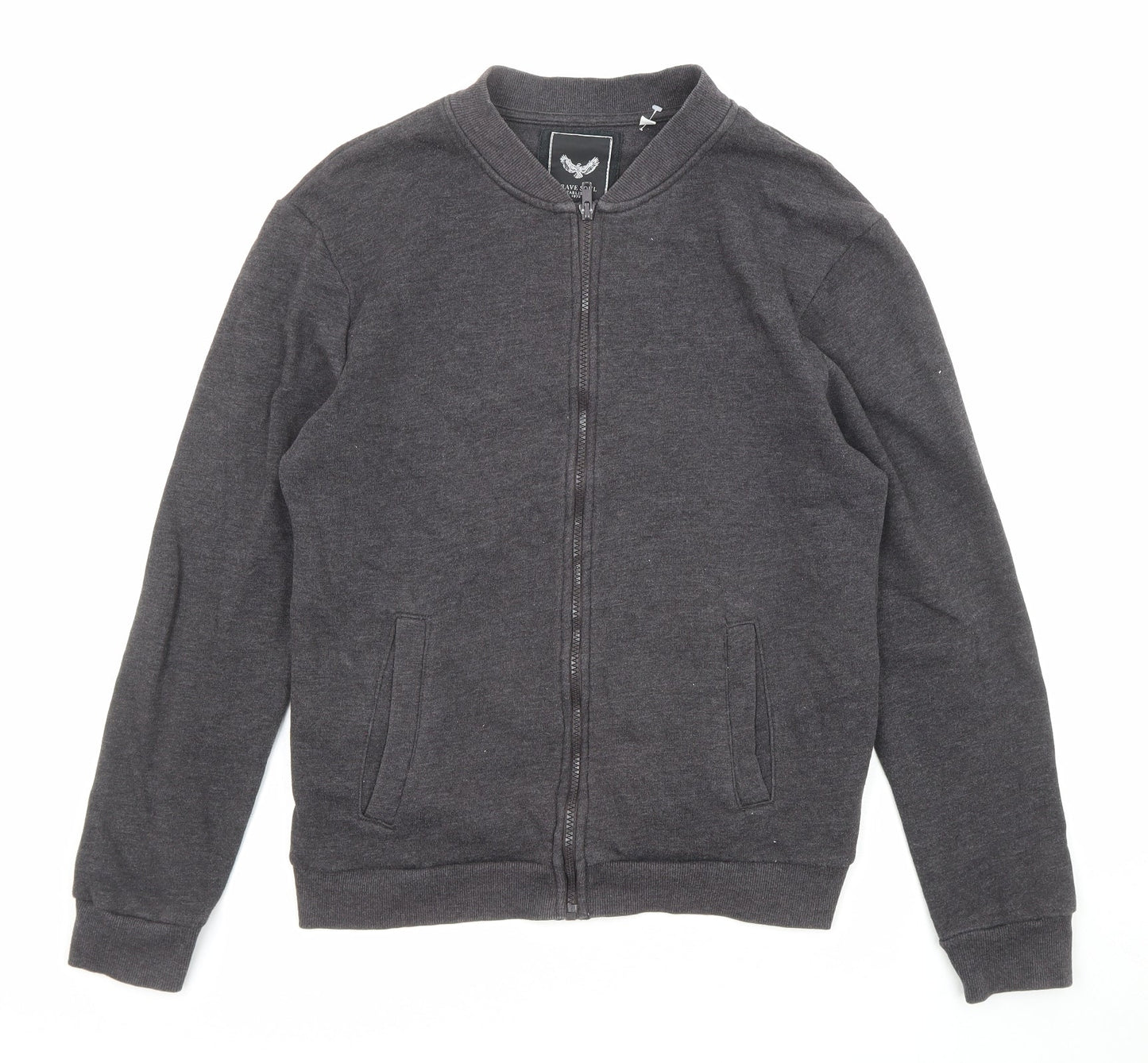 Mens UK Size M Brave Soul Grey Jacket