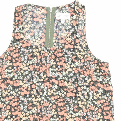 Womens UK Size 10 Apricot Multicoloured Basic Tank