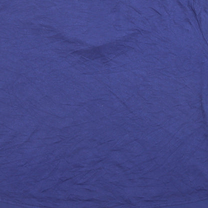 Womens UK Size 16 Marks and Spencer Blue Basic T-Shirt