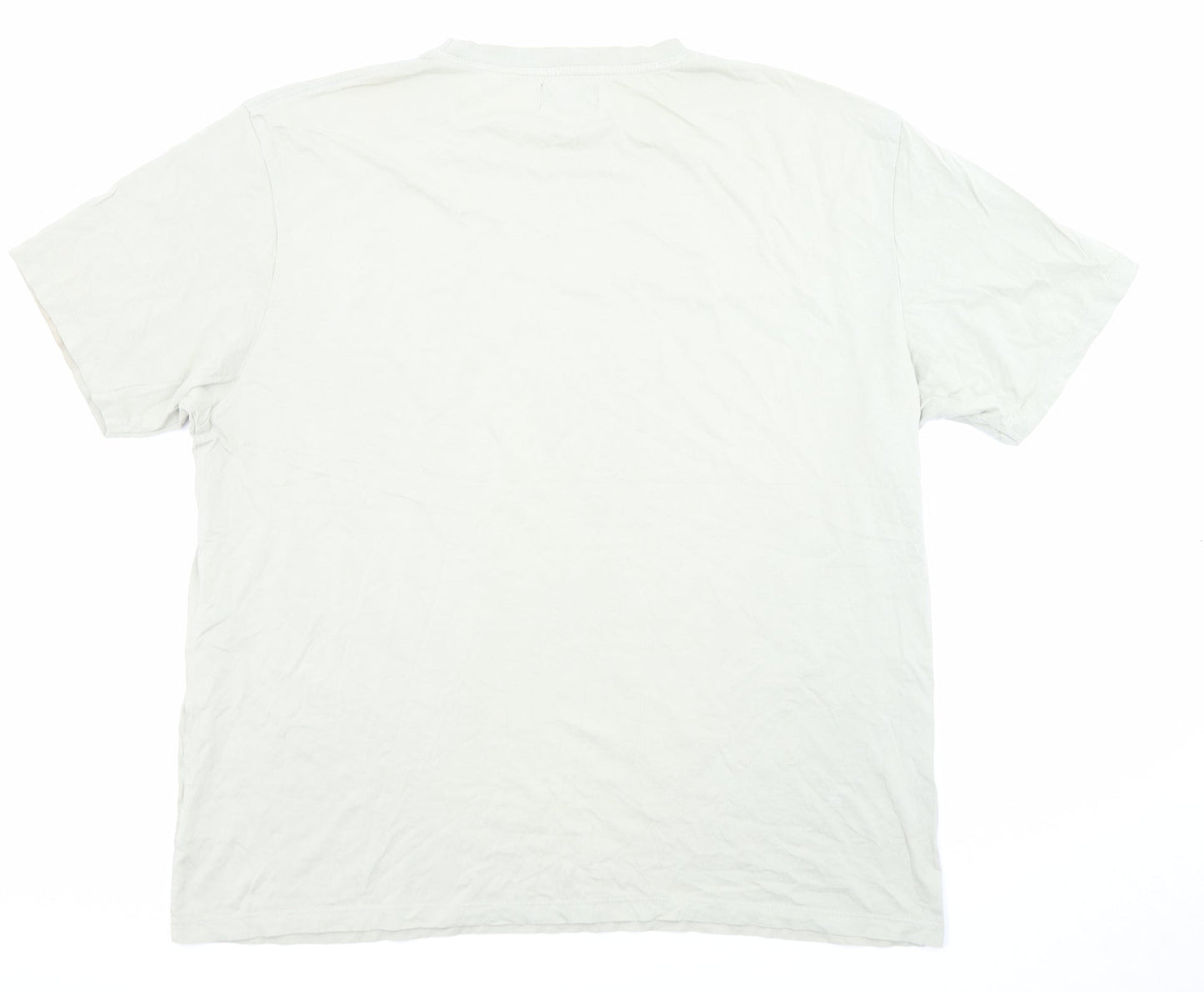 Sandstone & Co Mens Green Cotton T-Shirt Size XL Round Neck - 1960, Italia Classic, Moped