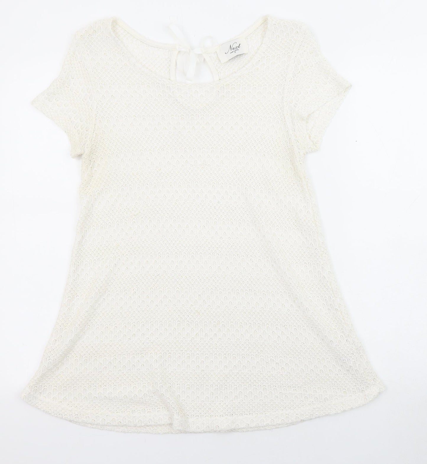 Womens UK Size 12 NEXT Ivory Pullover Jumper