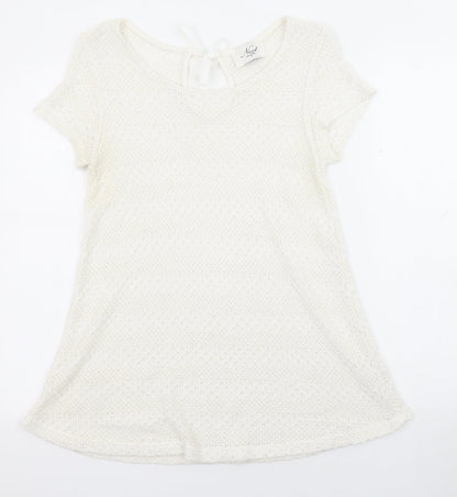 Womens UK Size 12 NEXT Ivory Pullover Jumper