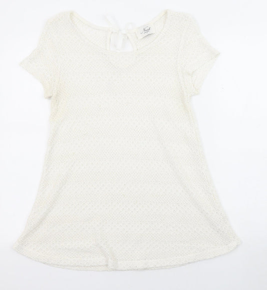 Womens UK Size 12 NEXT Ivory Pullover Jumper