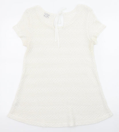 Womens UK Size 12 NEXT Ivory Pullover Jumper