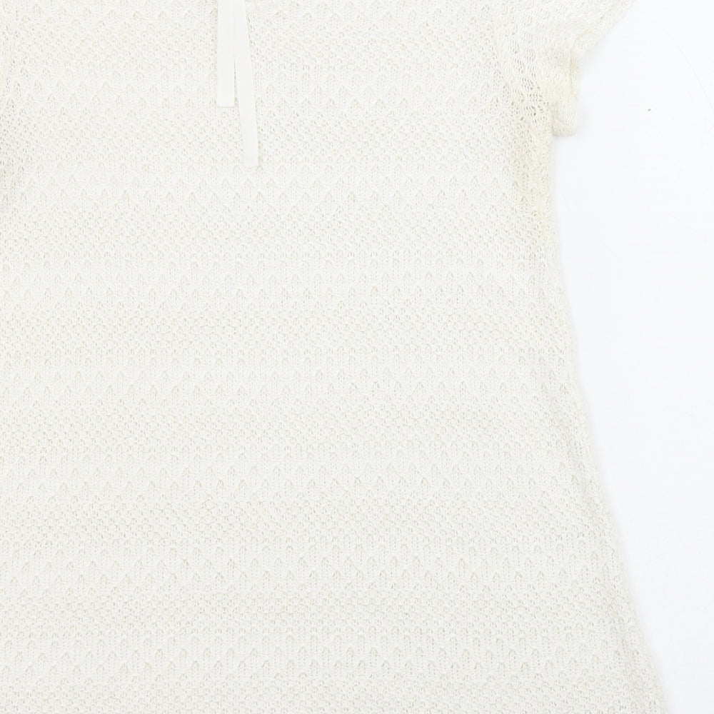 Womens UK Size 12 NEXT Ivory Pullover Jumper