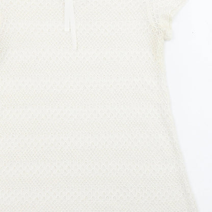 Womens UK Size 12 NEXT Ivory Pullover Jumper