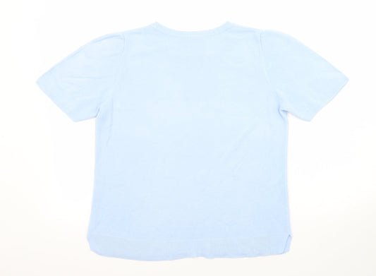 Womens UK Size 14 Essentials Blue Pullover Jumper