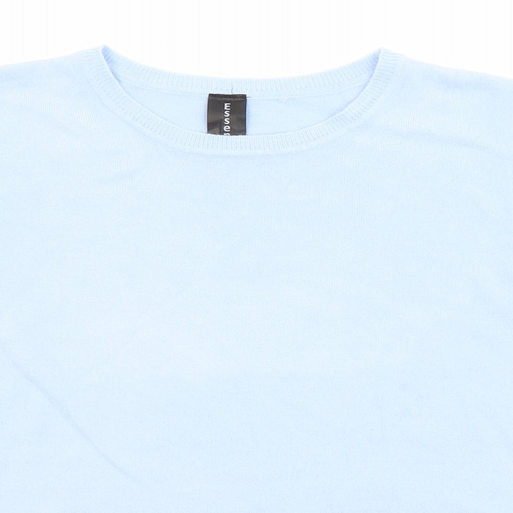 Womens UK Size 14 Essentials Blue Pullover Jumper