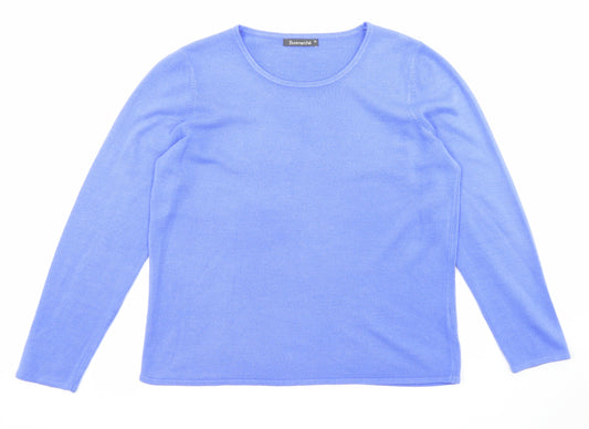 Womens UK Size M Bonmarché Blue Pullover Jumper