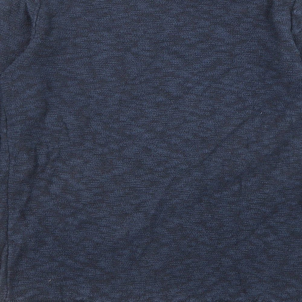 ONLY & SONS Mens Blue Round Neck Cotton Pullover Jumper Size S Long Sleeve