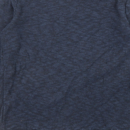 ONLY & SONS Mens Blue Round Neck Cotton Pullover Jumper Size S Long Sleeve