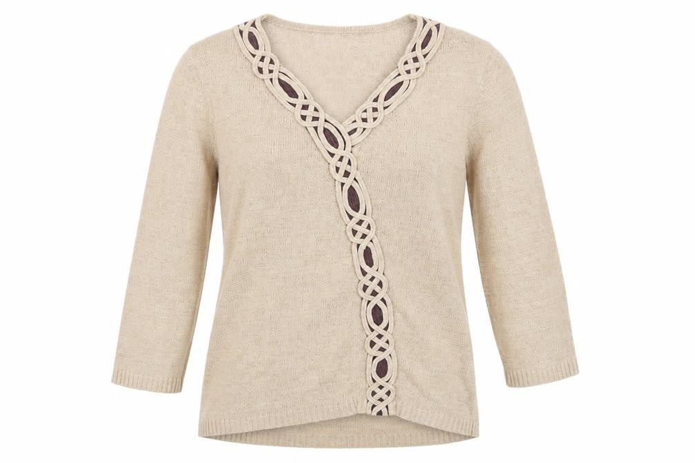 Womens UK Size M Stephen Beige Pullover Jumper