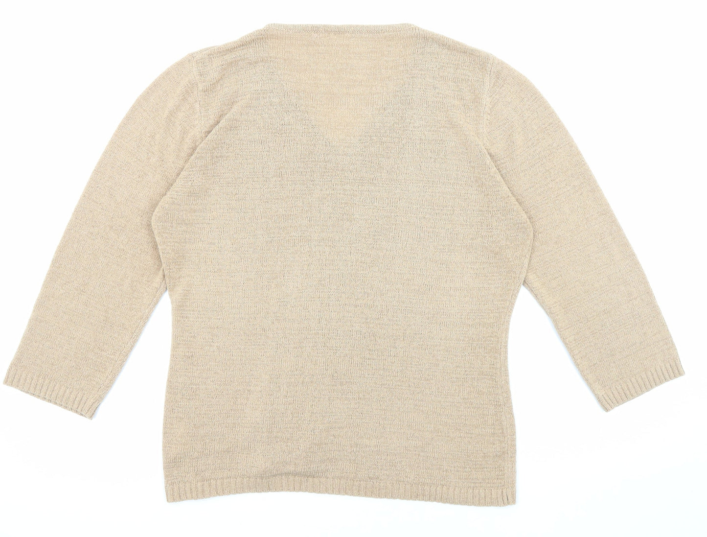 Womens UK Size M Stephen Beige Pullover Jumper