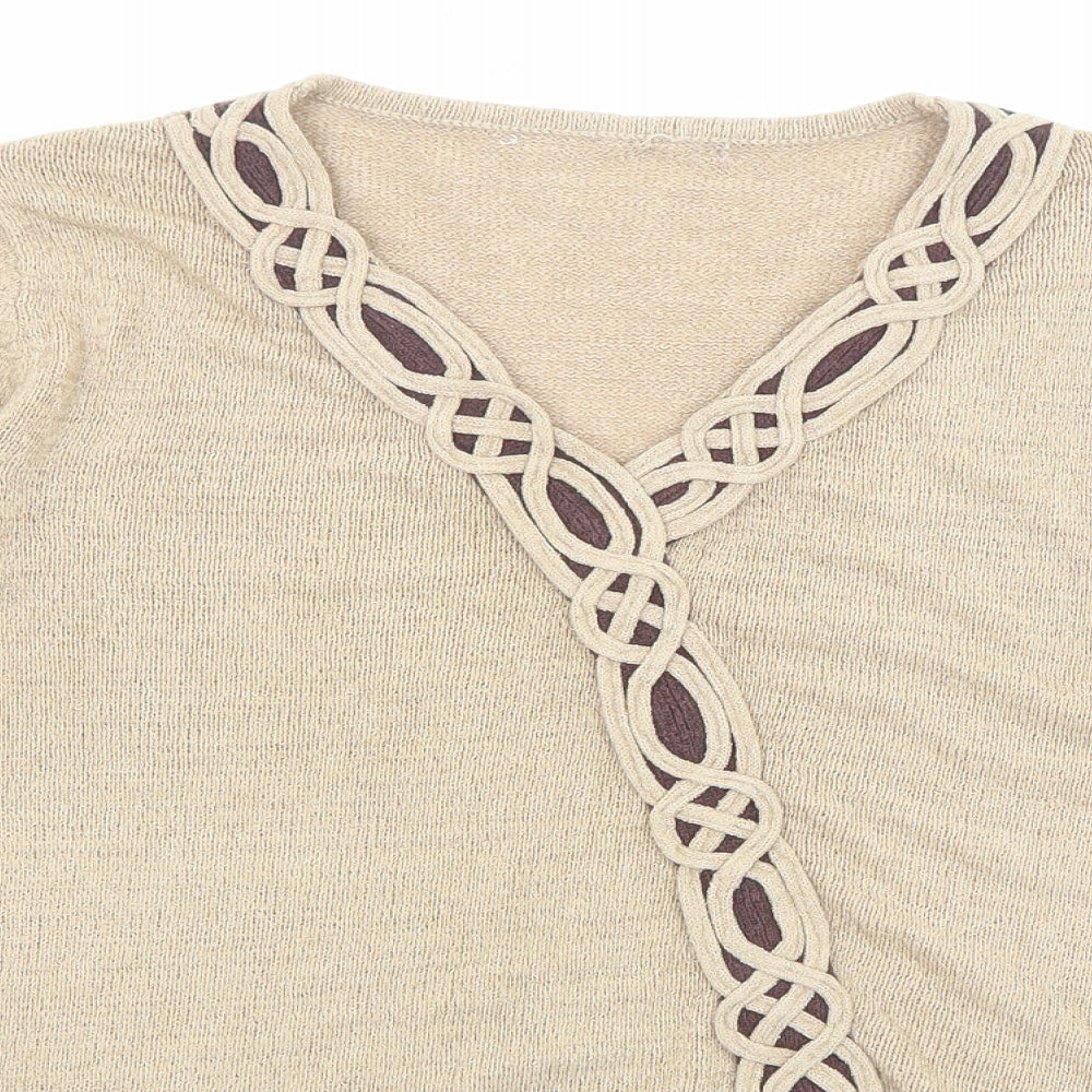 Womens UK Size M Stephen Beige Pullover Jumper