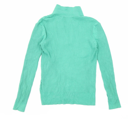 Womens UK Size 8 Marks and Spencer Green Pullover Jumper