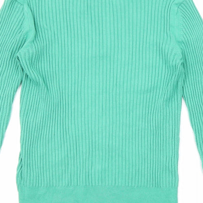 Womens UK Size 8 Marks and Spencer Green Pullover Jumper