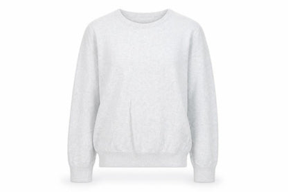 Paul James Womens Grey Round Neck Cotton Pullover Jumper Size S