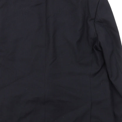 Marks and Spencer Mens Blue Polyester Jacket Suit Jacket Size 42 Regular - Smart