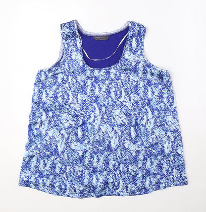 Womens UK Size 10 Marks and Spencer Blue Basic Tank