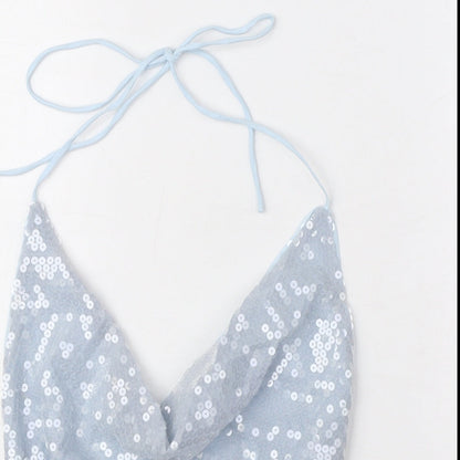 Womens UK Size 10 ASOS Blue Cropped Blouse