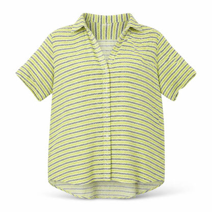 Womens UK Size L Zara Yellow Basic Button-Up