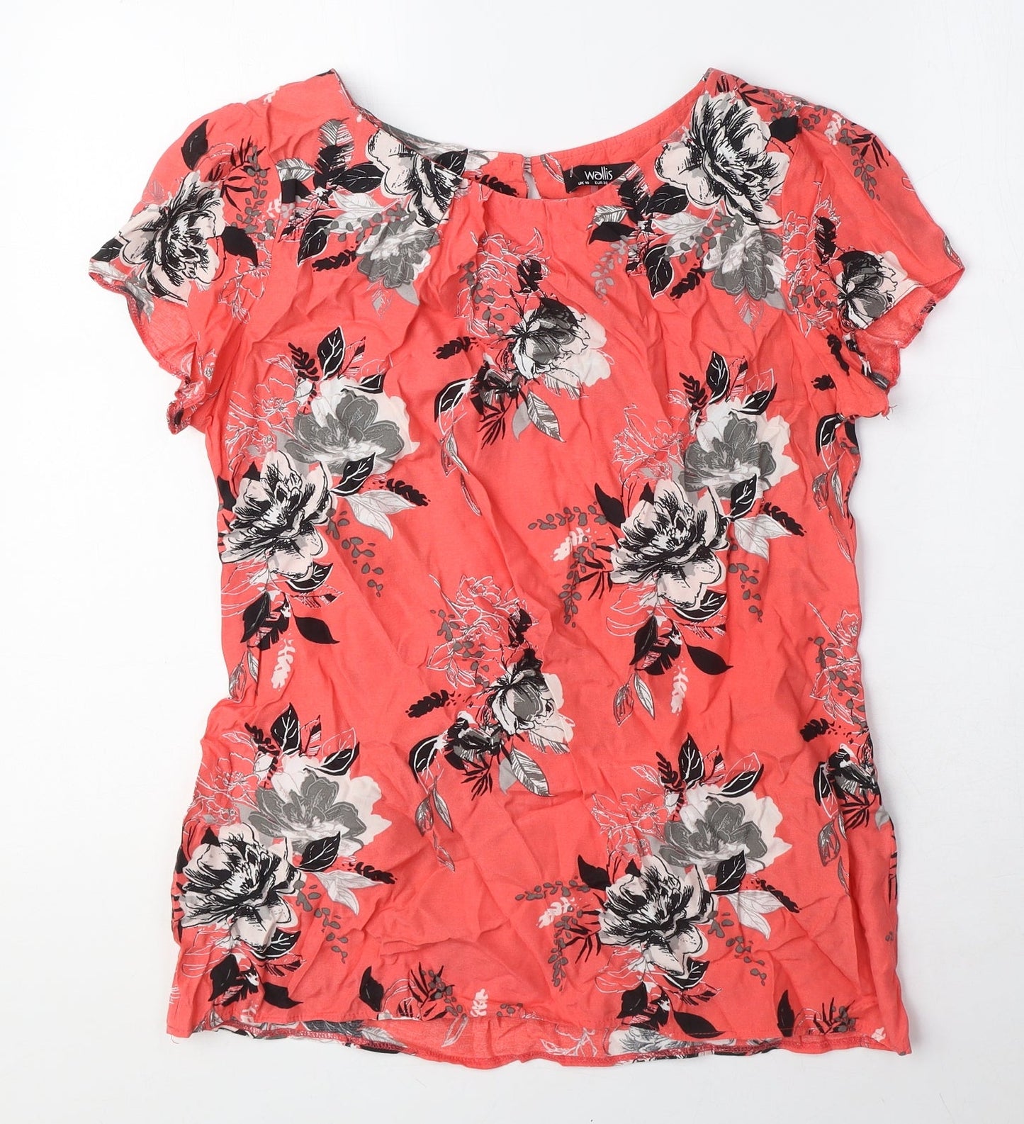 Womens UK Size 10 Wallis Pink Basic T-Shirt