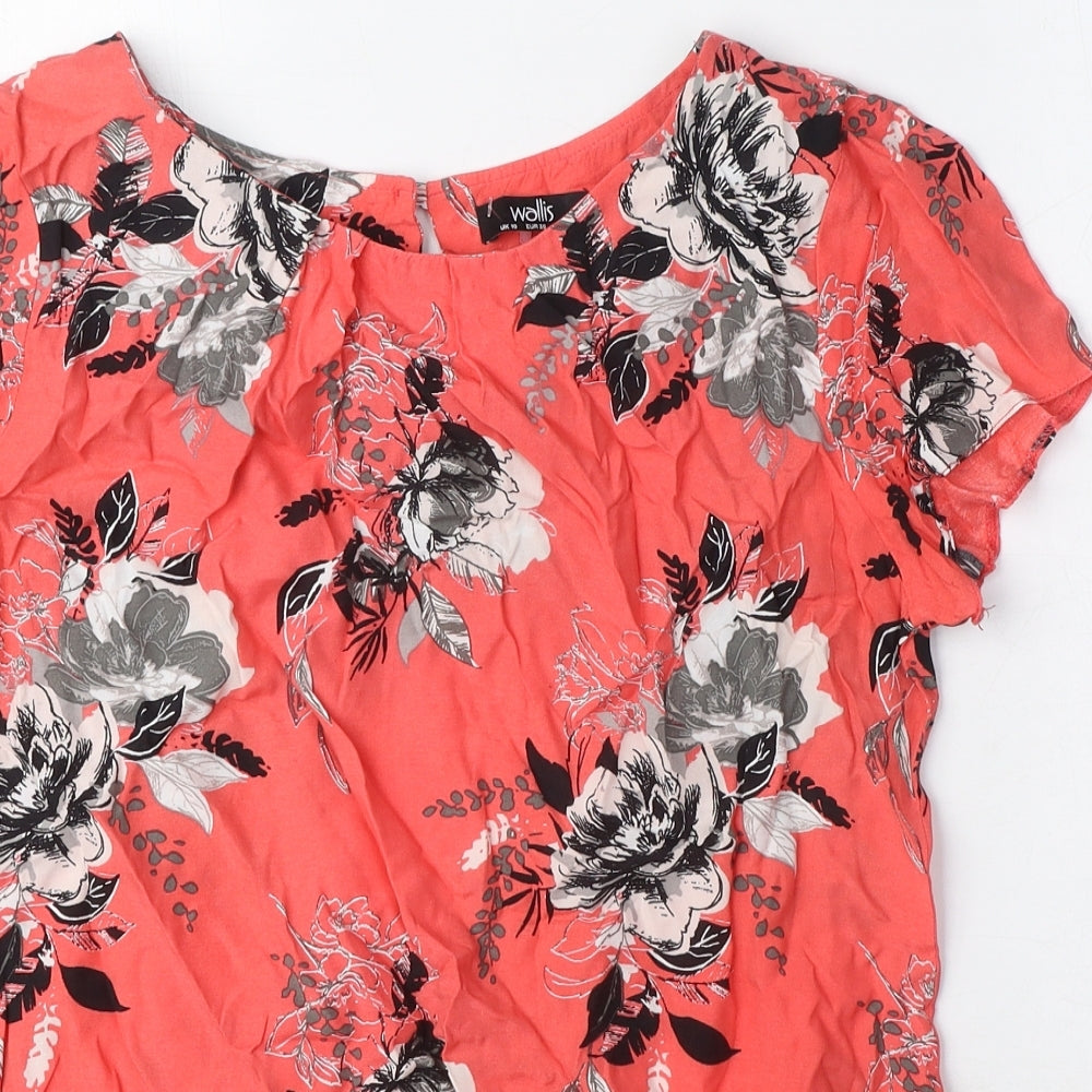 Womens UK Size 10 Wallis Pink Basic T-Shirt