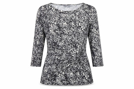 Womens UK Size 10 BHS Grey Basic Blouse