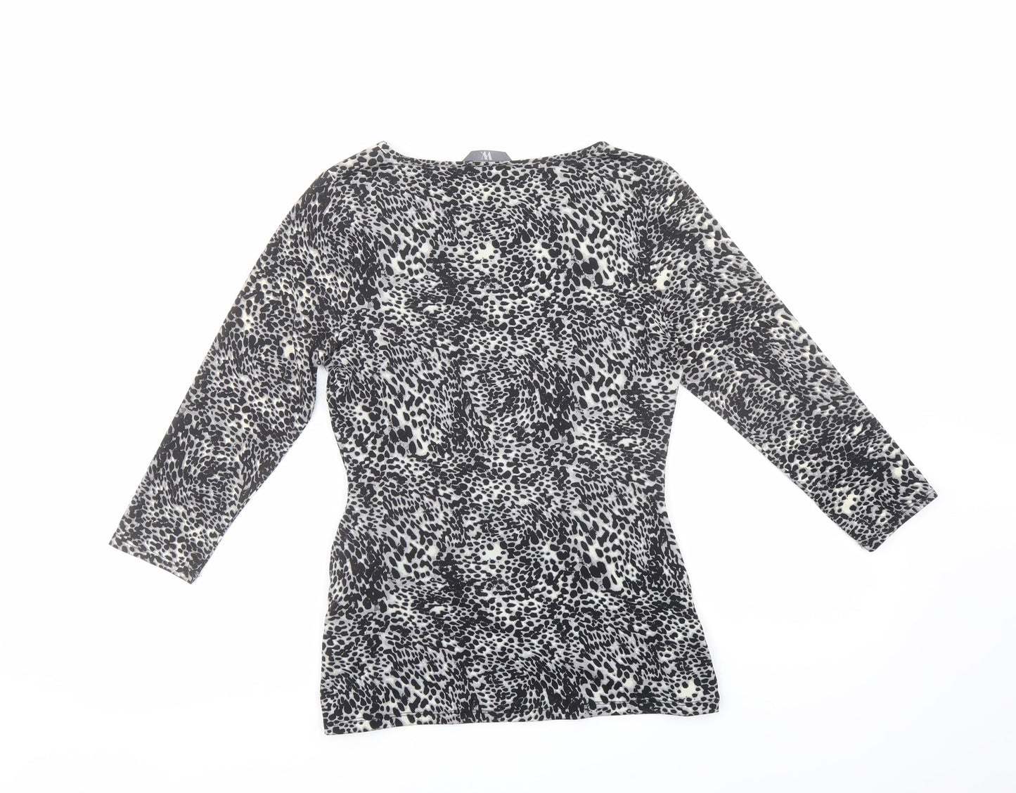 Womens UK Size 10 BHS Grey Basic Blouse