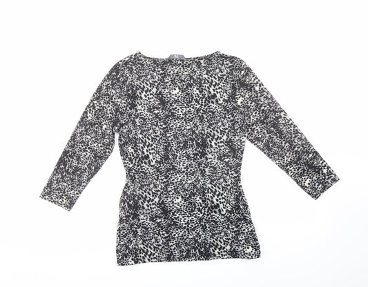 Womens UK Size 10 BHS Grey Basic Blouse
