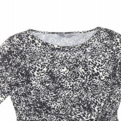Womens UK Size 10 BHS Grey Basic Blouse