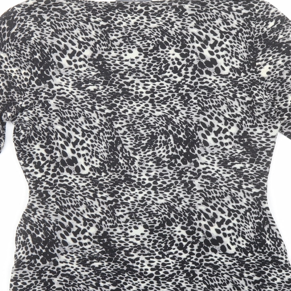 Womens UK Size 10 BHS Grey Basic Blouse
