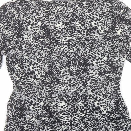 Womens UK Size 10 BHS Grey Basic Blouse