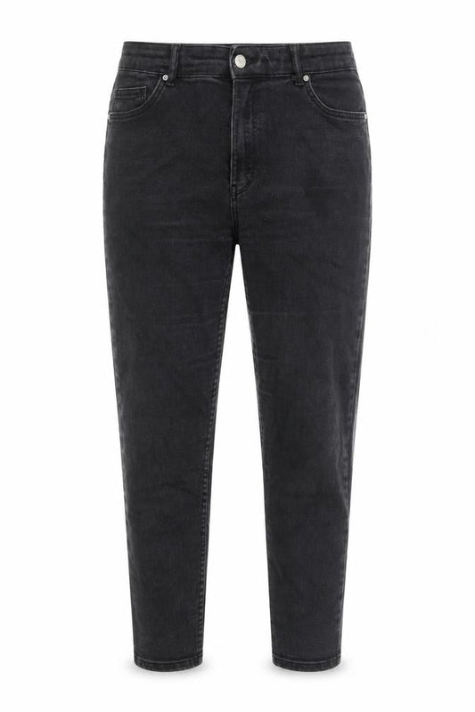 Womens UK Size 12 Bershka Regular Fit Tapered Black Jeans