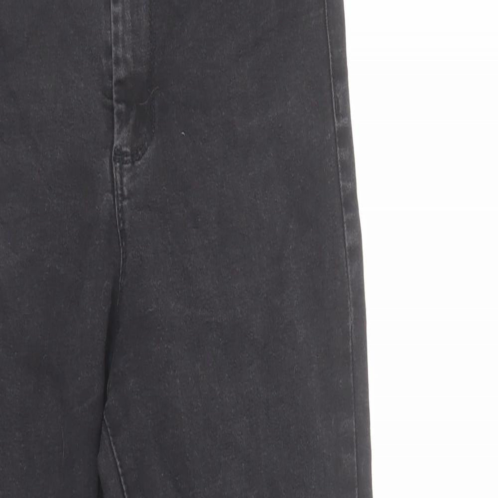 Denim & Co. Womens Black Cotton Skinny Jeans Size 10 L28 in Regular Zip