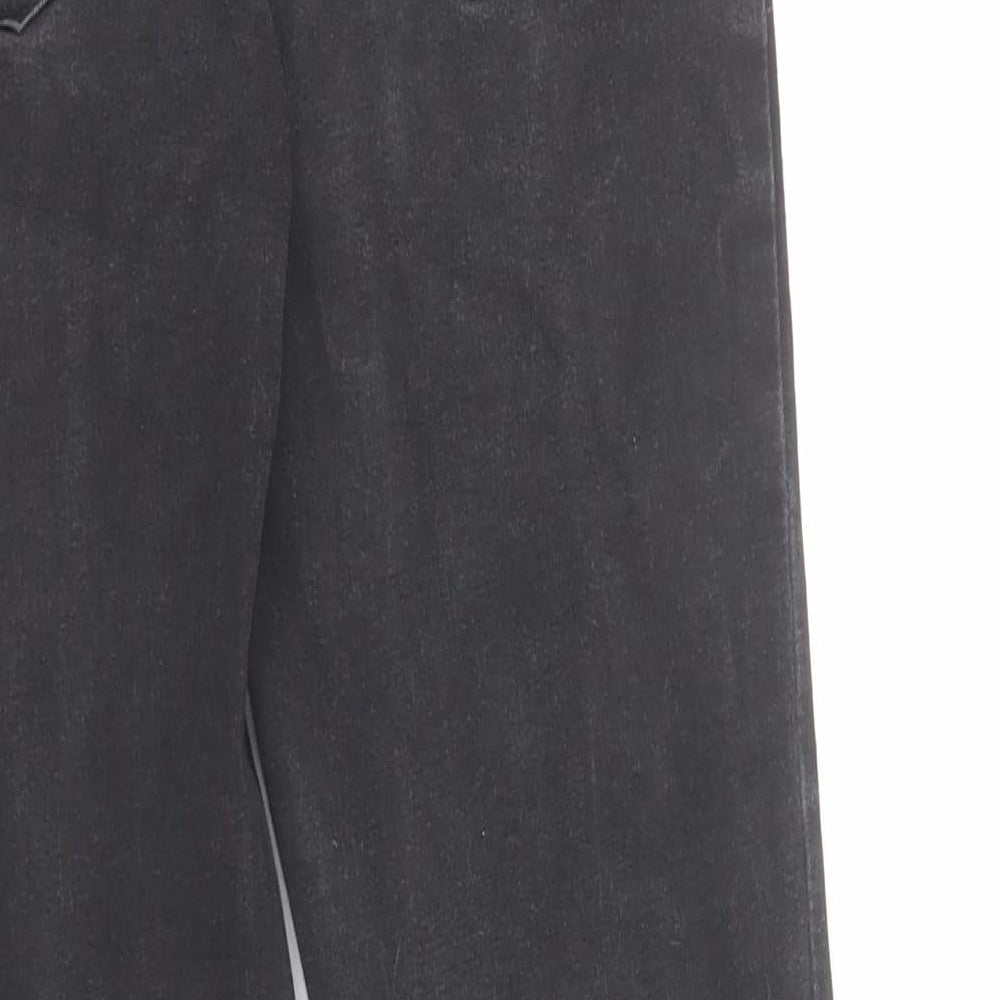 Denim & Co. Womens Black Cotton Skinny Jeans Size 10 L28 in Regular Zip