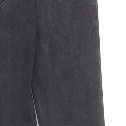 Denim & Co. Womens Black Cotton Skinny Jeans Size 10 L28 in Regular Zip