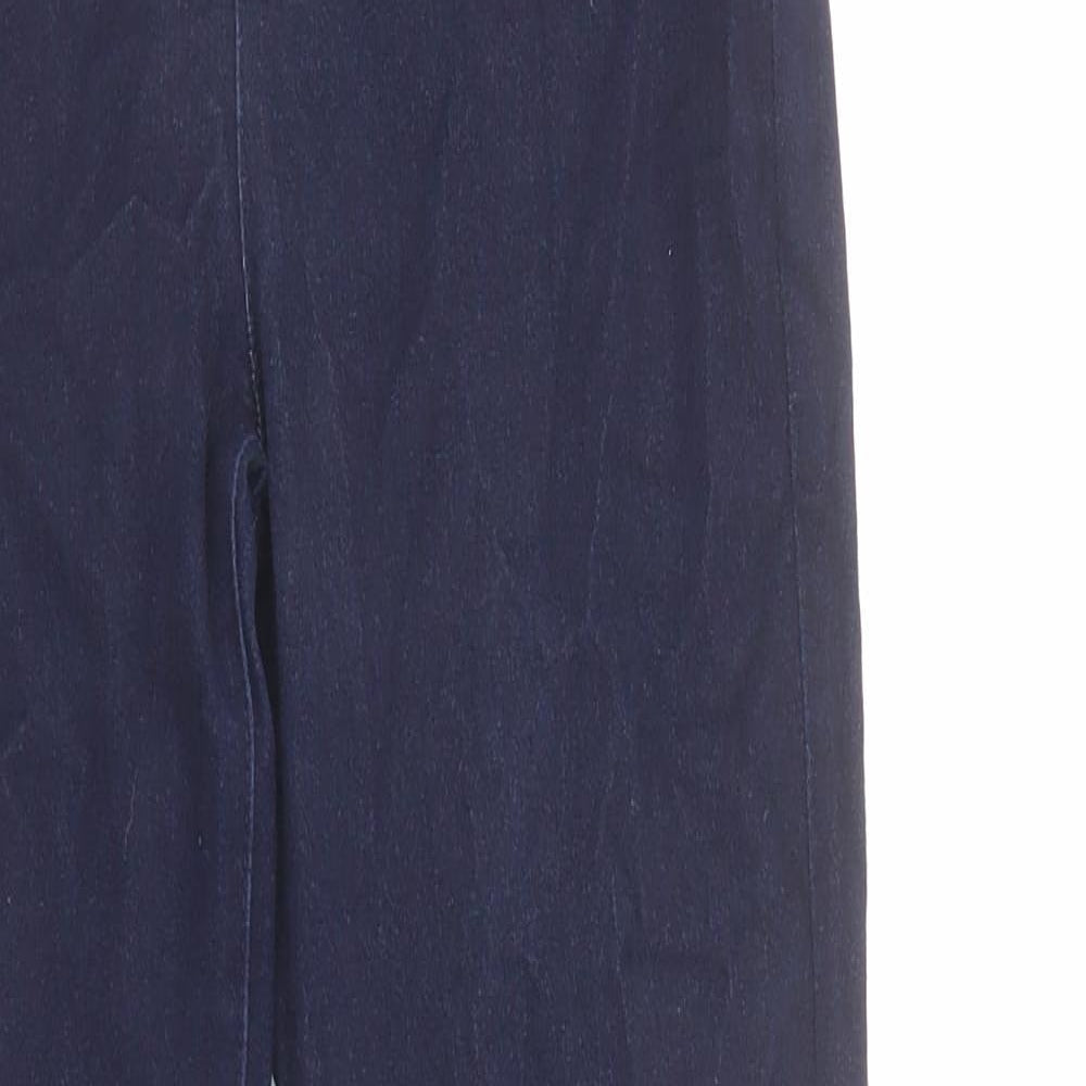 Oasis Womens Blue Cotton Skinny Jeans Size 10 L31 in Regular Zip